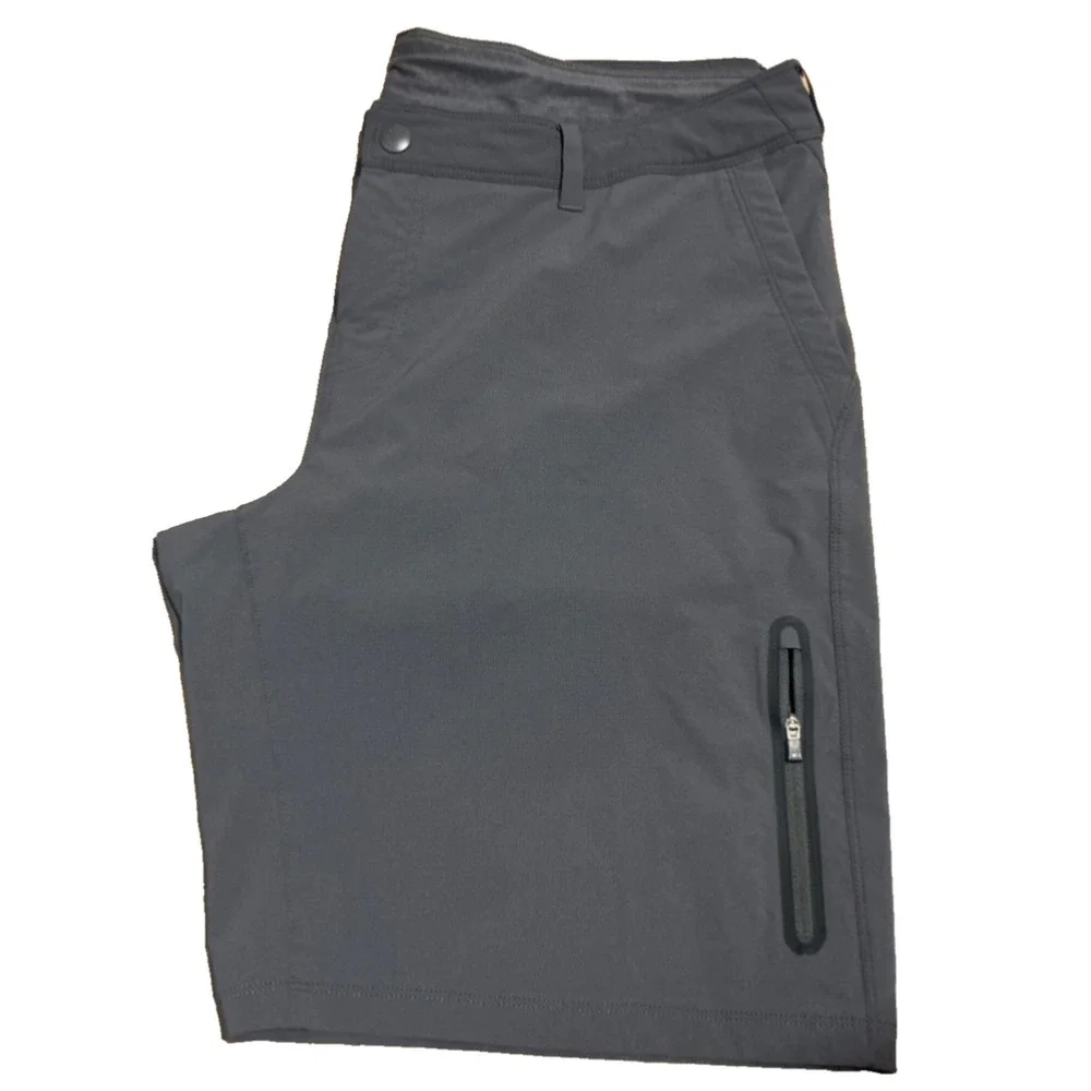 REI Co-op Women's Venturi Hiking Shorts Size 16 Gray Zip Adjustable Waist